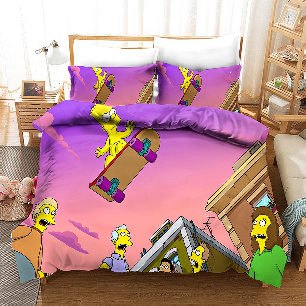 Copripiumino I Simpson Bart Skateboard