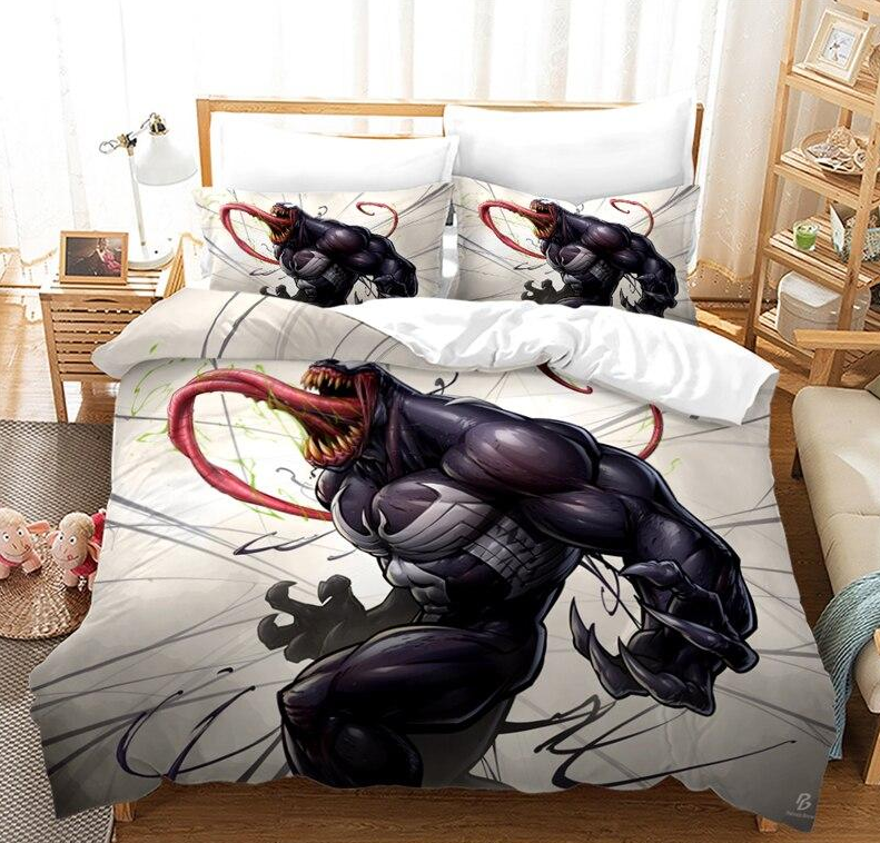 Copripiumino Marvel Venom Bianco