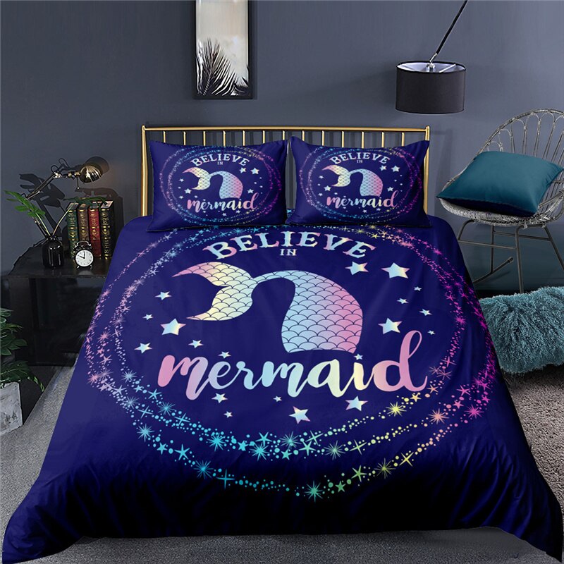 Copripiumino Con Coda Di Sirena Arcobaleno