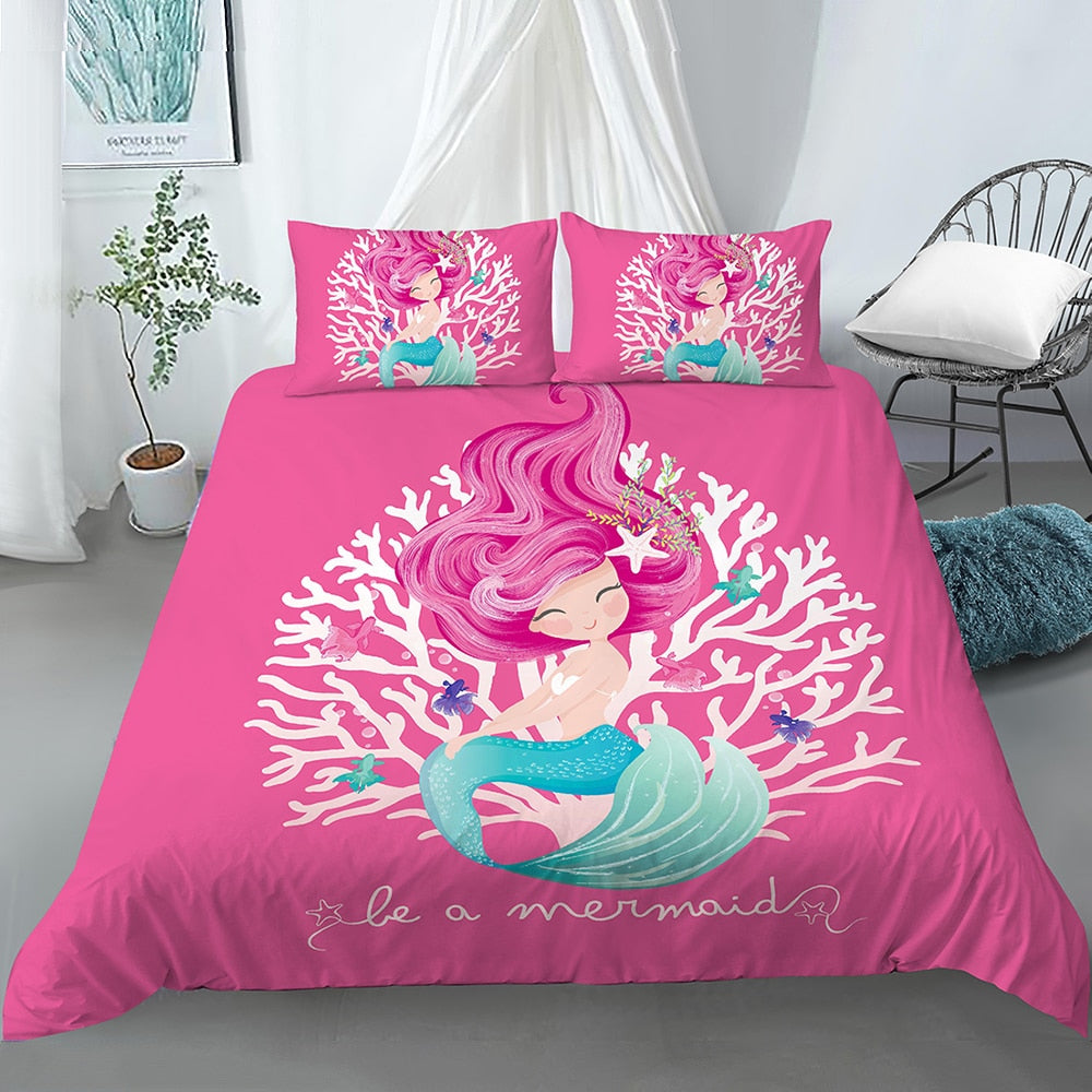 Copripiumino Sirena Rosa