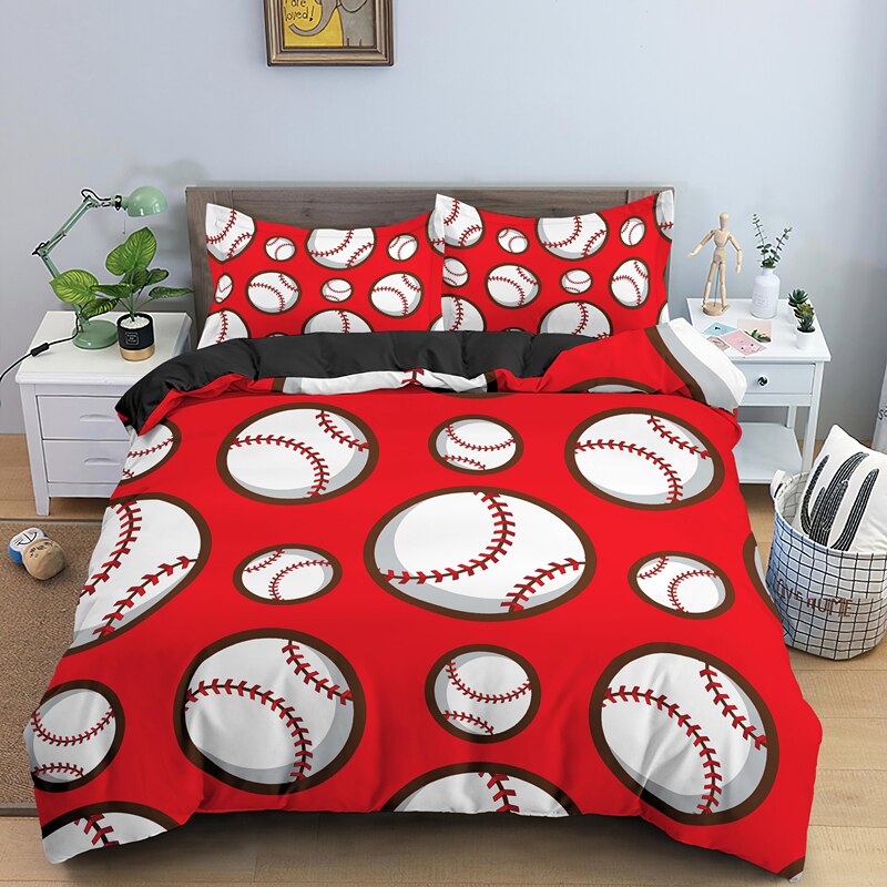 Copripiumino Rosso Baseball