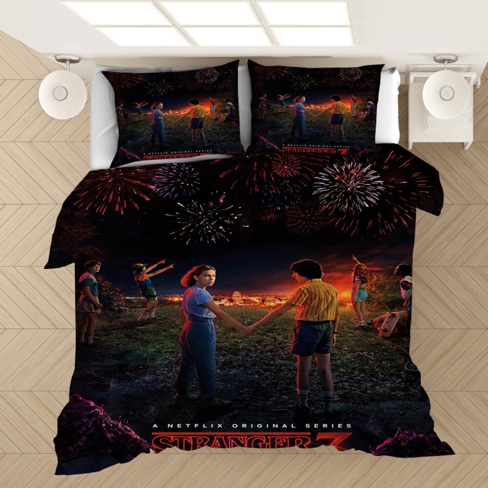 Copripiumino Con Fuochi D'artificio Di Stranger Things