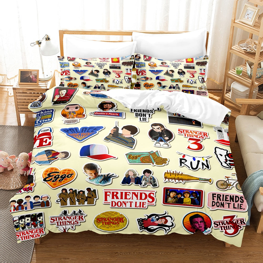 Copripiumino Con Logo Stranger Things