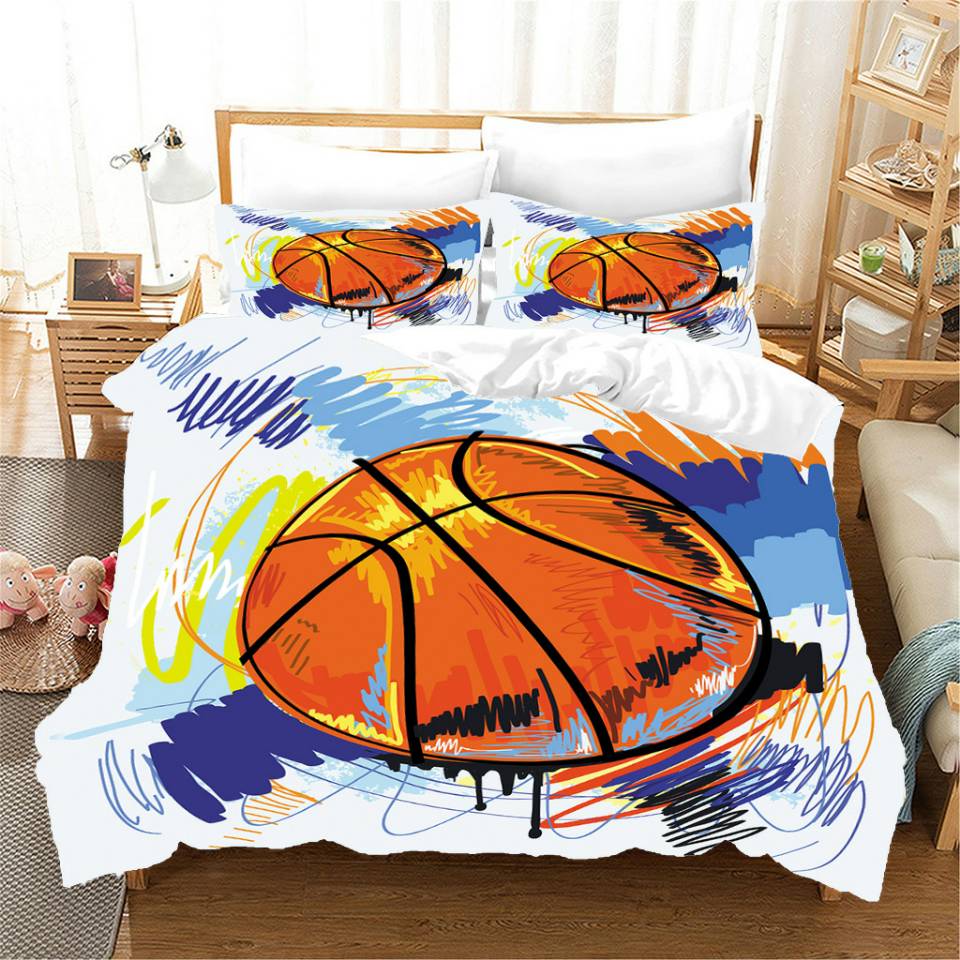 Copripiumino In Stile Disegno Di Pallacanestro