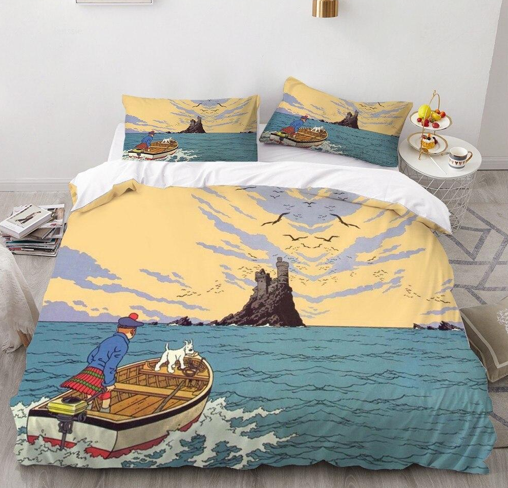 Copripiumino Tintin L'isola Nera