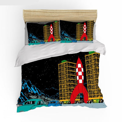 Copripiumino Tintin Objective Moon Rocket