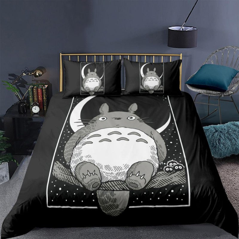 Copripiumino Totoro Nero Notte