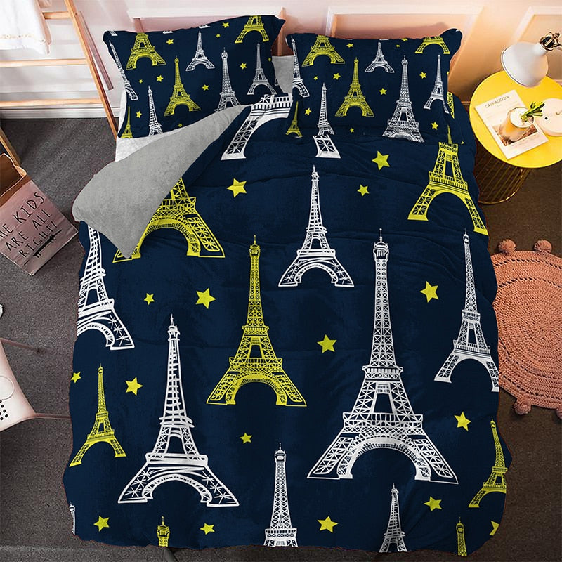 Copripiumino Torre Eiffel E Stelle