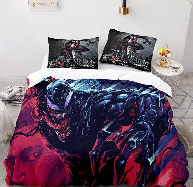 Copripiumino Venom Rosa E Nero