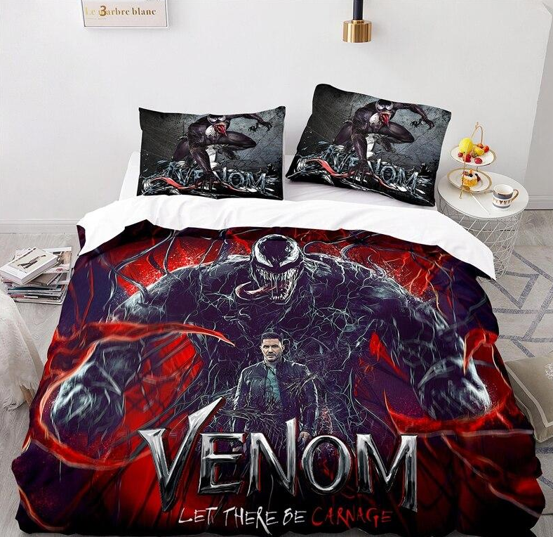 Copripiumino Venom Viola E Rosso