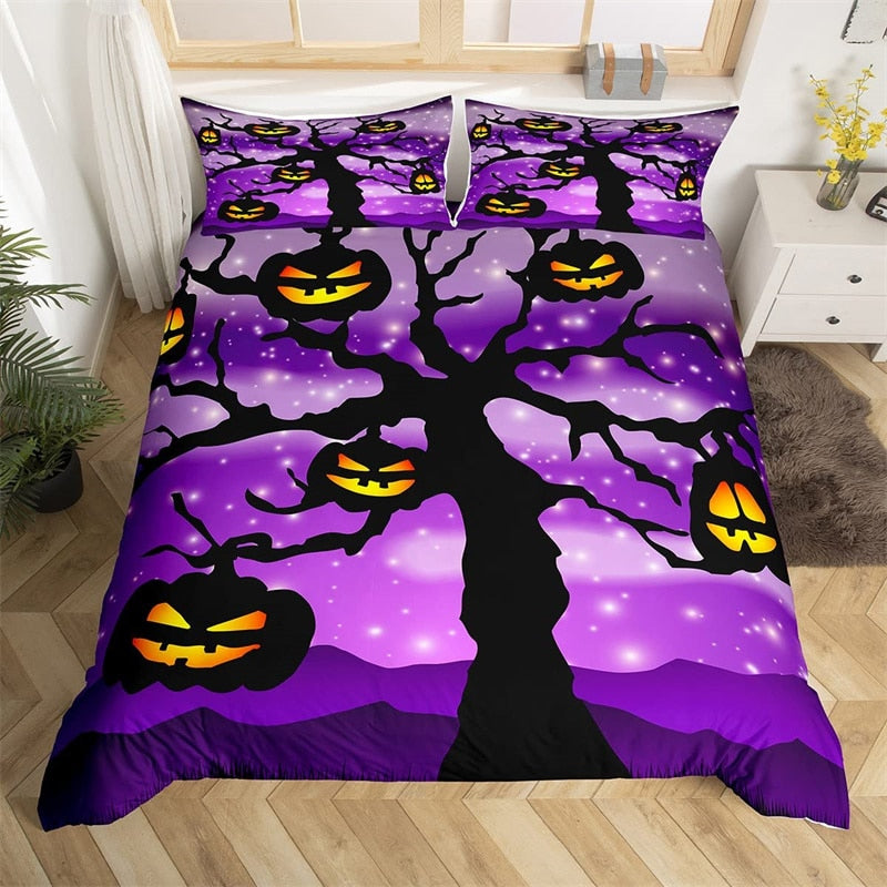 Copripiumino Viola Di Halloween