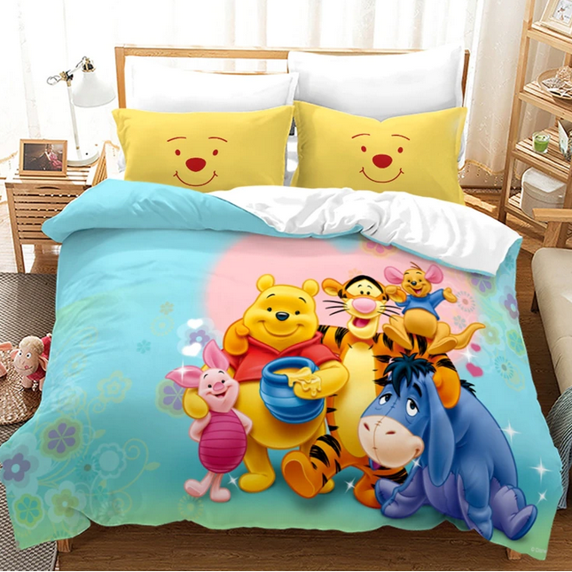 Copripiumino Winnie The Pooh Cuore Rosa