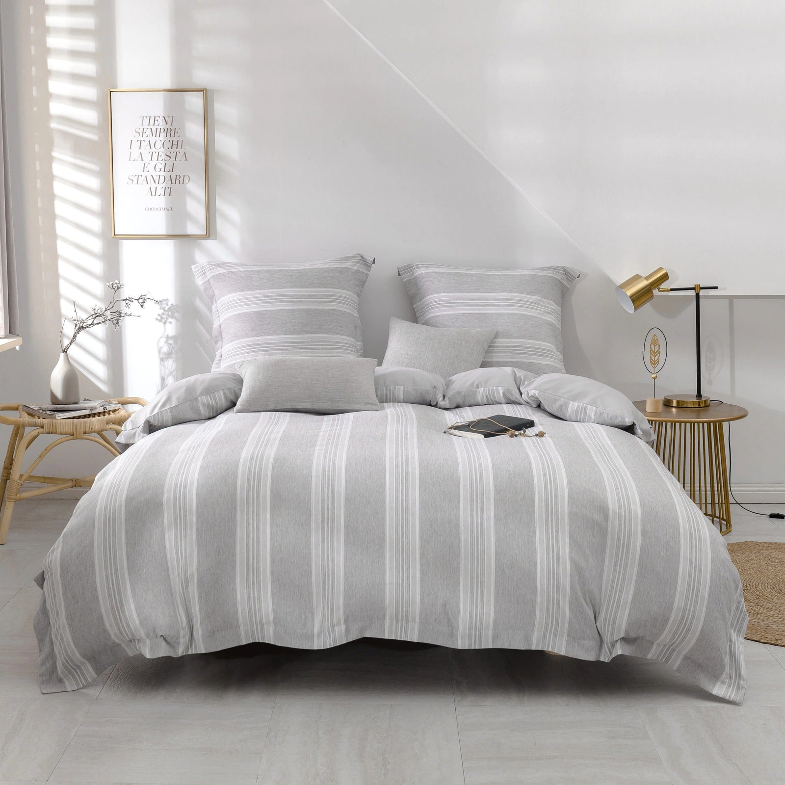 Copripiumino 200x200 Grigio