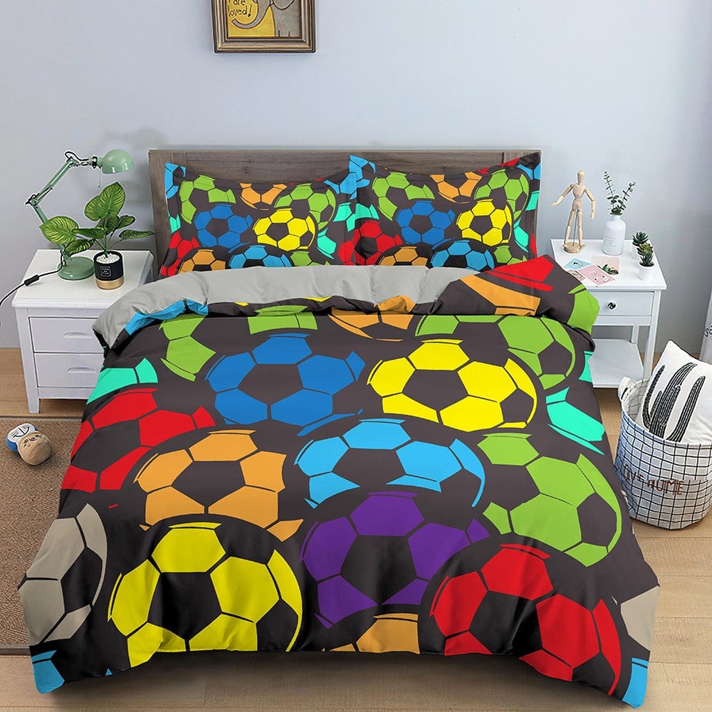 Copripiumino Pallone Da Calcio Multicolore