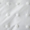 Copripiumino Bianco Con Pompon