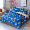 Copripiumino Blu Dinosauri Multicolori