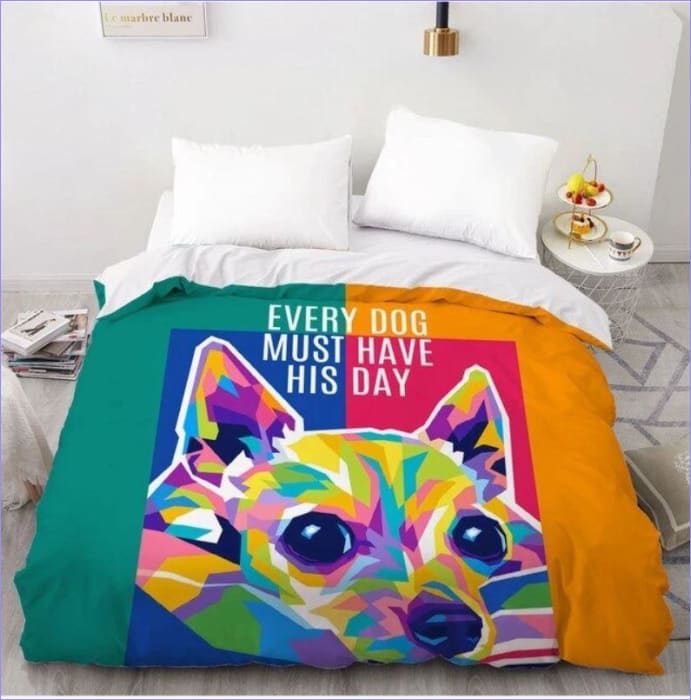 Copripiumino Chihuahua Multicolore