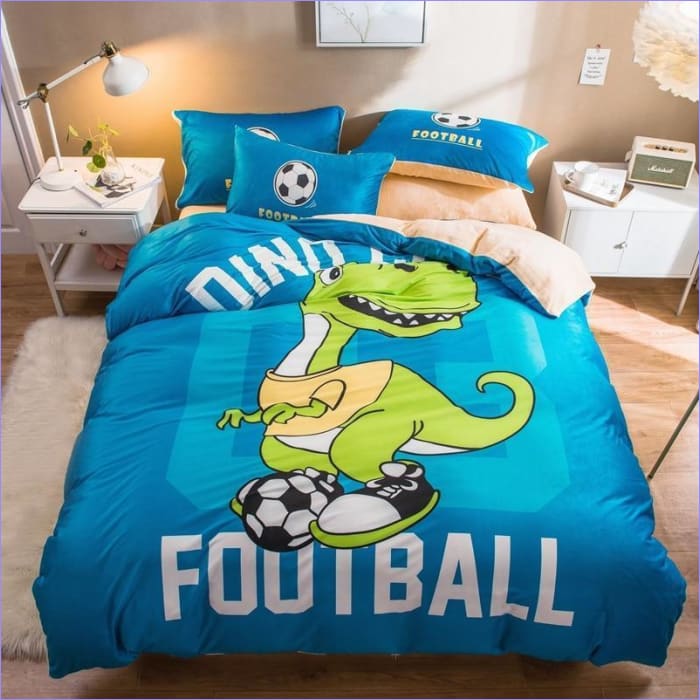 Copripiumino Con Dinosauro Da Calcio