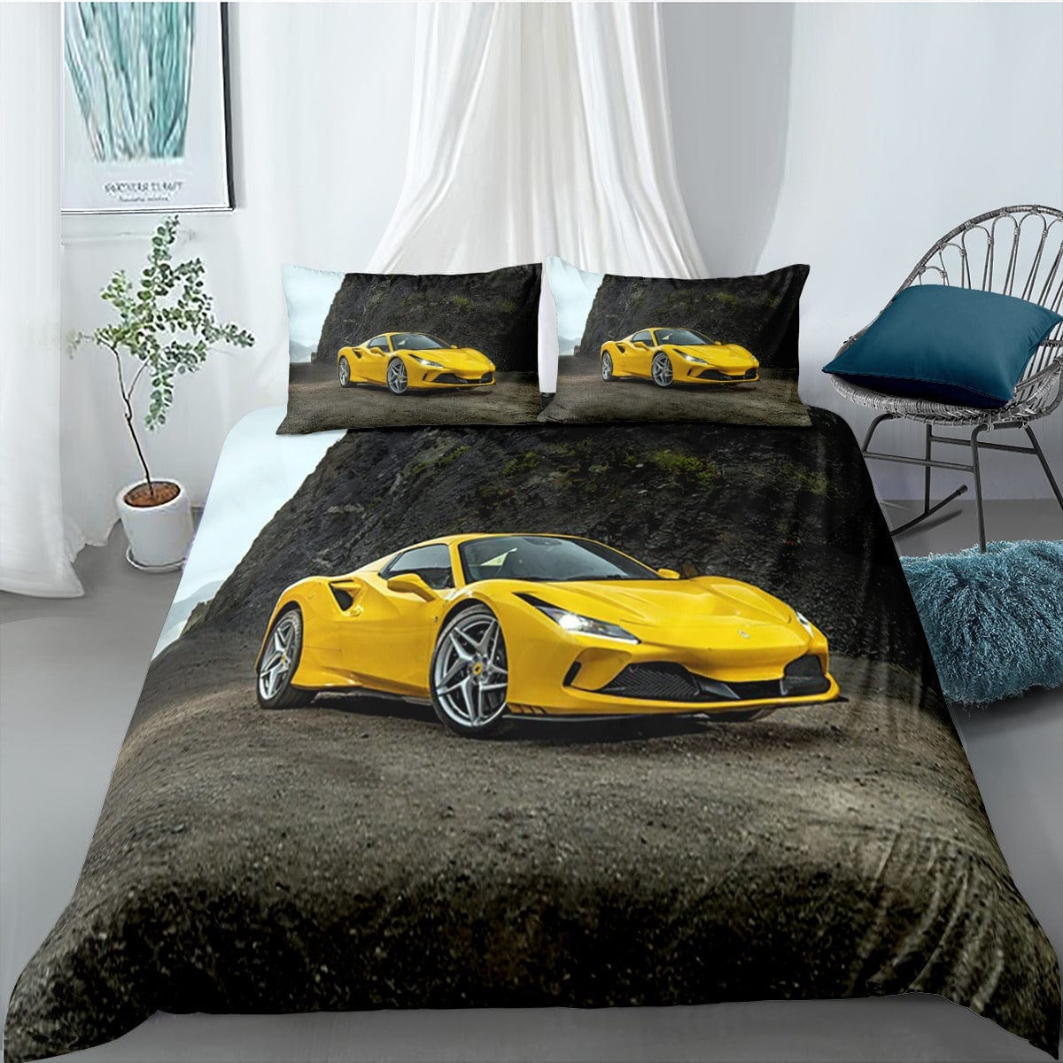 Copripiumino Ferrari Giallo 220x240