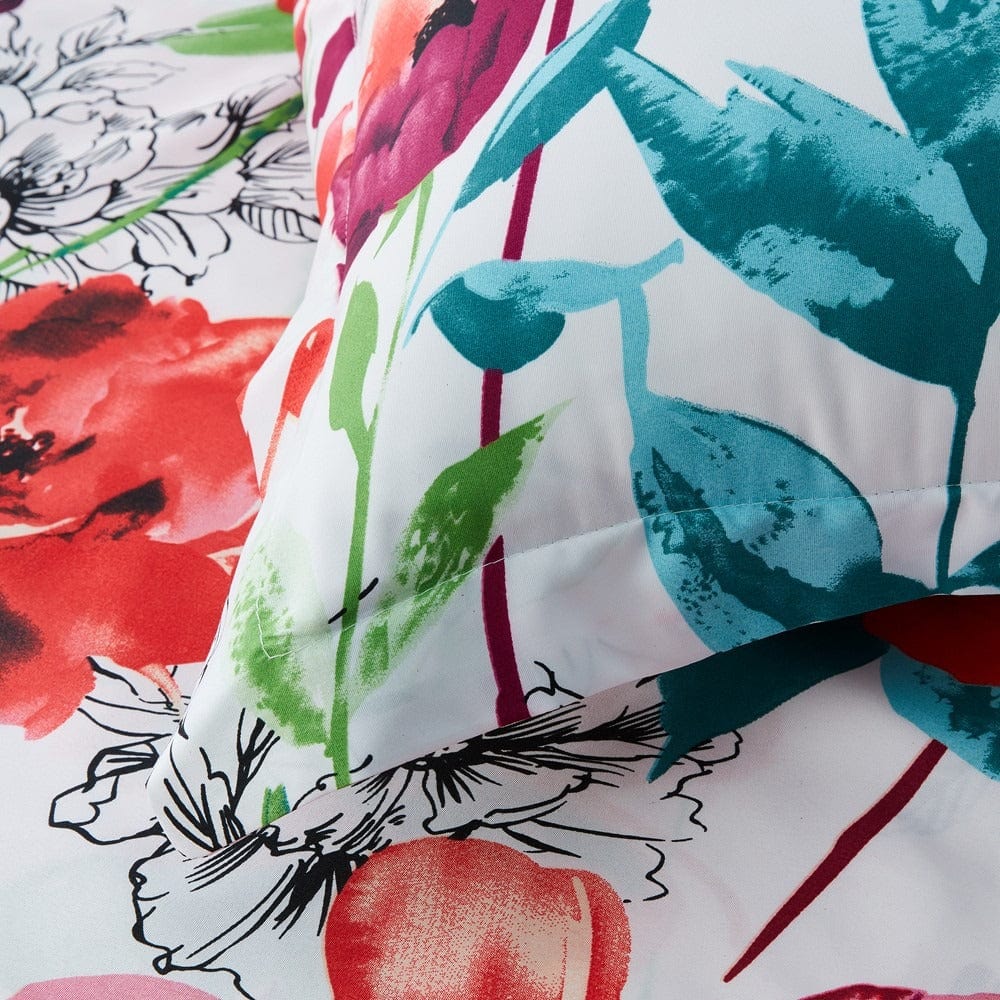 Copripiumino Fiori Rossi