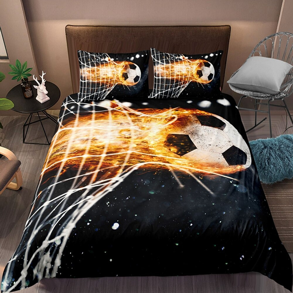 Copripiumino Football But On Fire