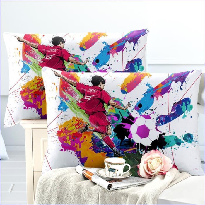 Copripiumino Da Calcio Con Vernice Spray