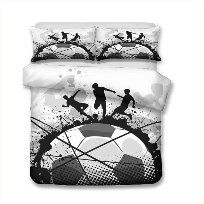 Copripiumino Da Calcio In Bianco E Nero