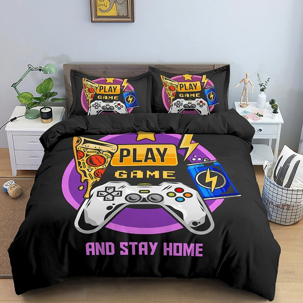 Gamer Gioca E Resta A Casa Copripiumino