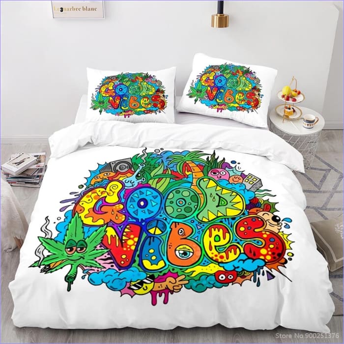 Copripiumino Graffiti Good Vibes