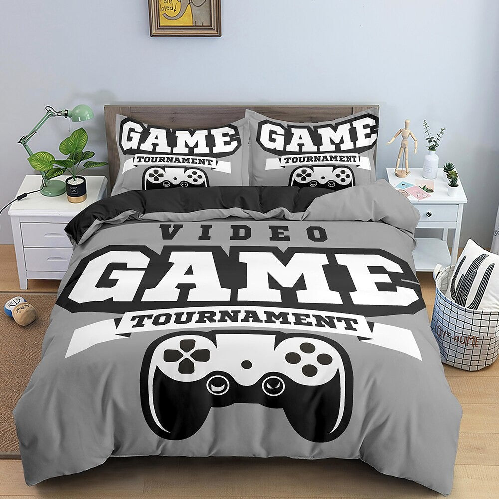 Copripiumino Grigio Gamer Tournament