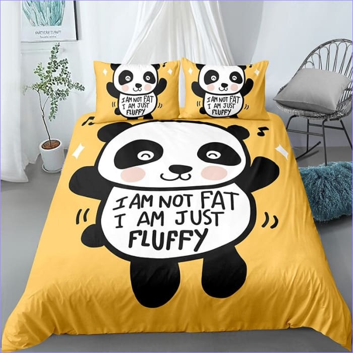 Copripiumino Giallo Panda Grasso