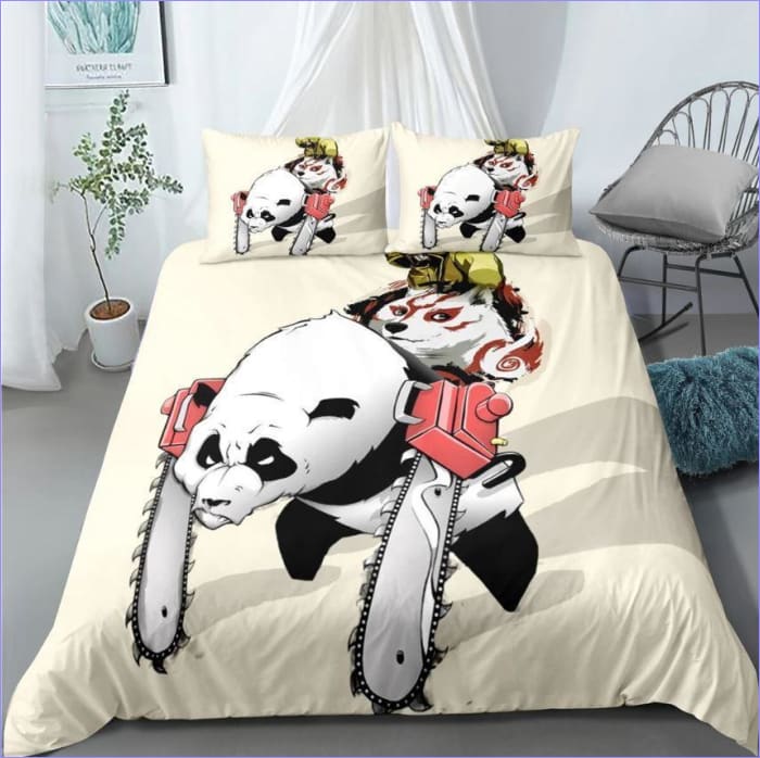 Copripiumino Panda Giallo