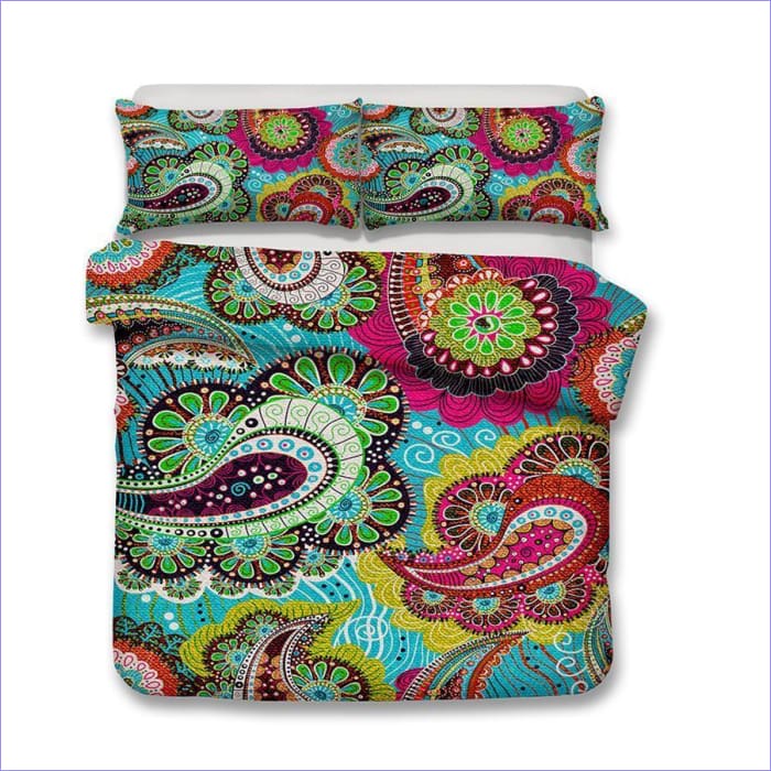 Copripiumino Mandala Colorato E Fiorito