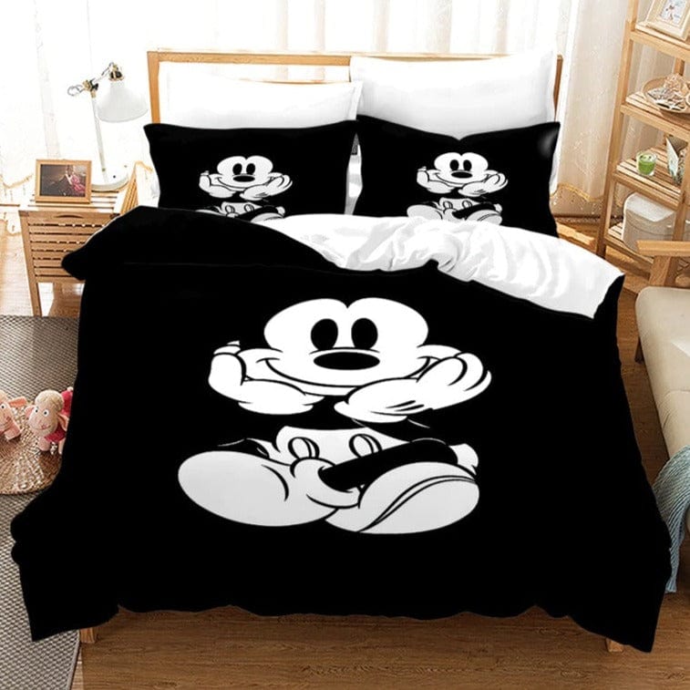 Copripiumino Vintage In Bianco E Nero Di Topolino