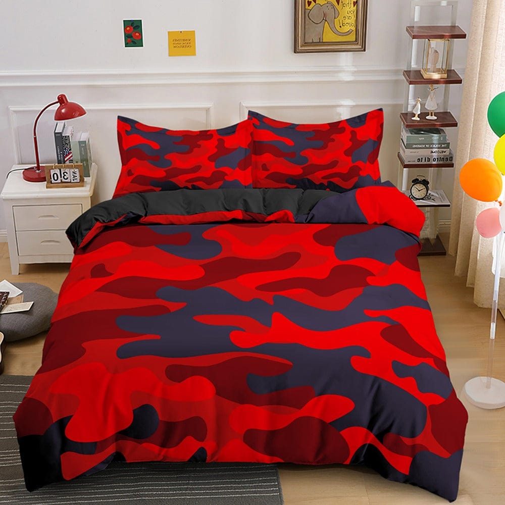 Copripiumino Rosso Militare 220x240
