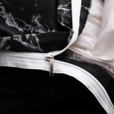 Copripiumino Nero E Grigio