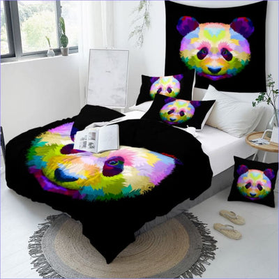 Copripiumino Panda Multicolore