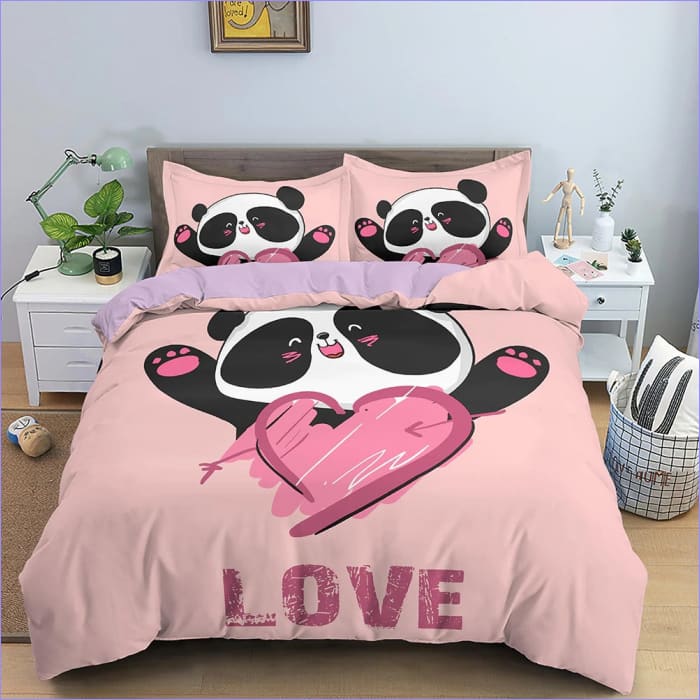 Copripiumino Pink Panda Love