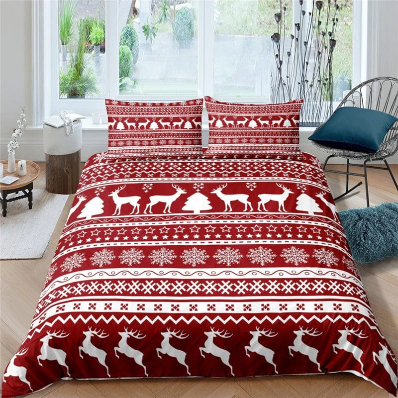 Copripiumino Rosso Chalet Chic