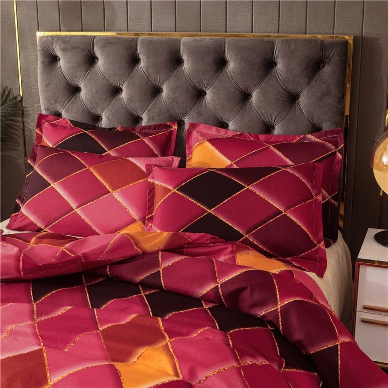 Copripiumino Rosso Arancione