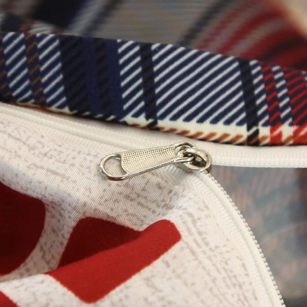 Copripiumino Stile Chalet Blu E Rosso