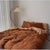 Copripiumino Terracotta Marrone / Beige