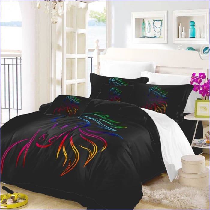 Copripiumino Testa Di Cavallo Arcobaleno