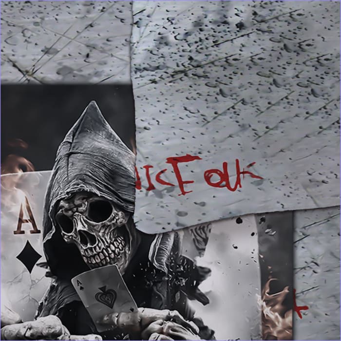 Copripiumino Teschio Carta Grim Reaper