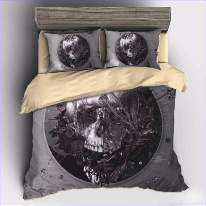 Copripiumino Teschio Grigio