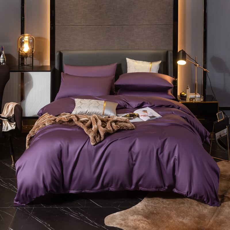 Copripiumino Viola 100% Cotone