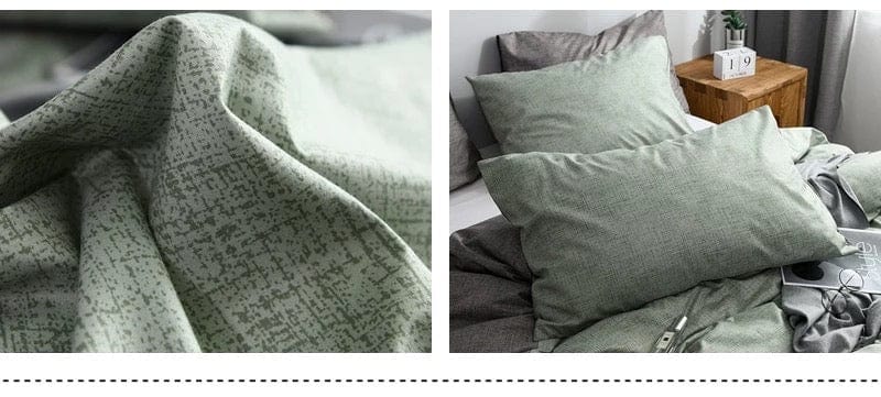 Copripiumino Verde Grigio