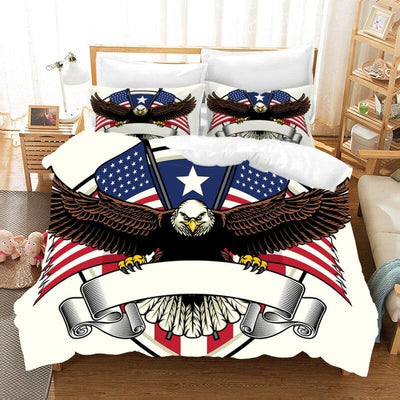 Set Letto Bandiera Americana Vintage