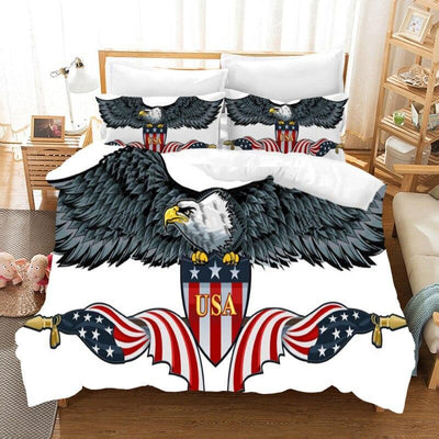 Set Letto Bandiera Americana Vintage