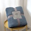 Coperta In Pile In Microfibra Scozzese Blu